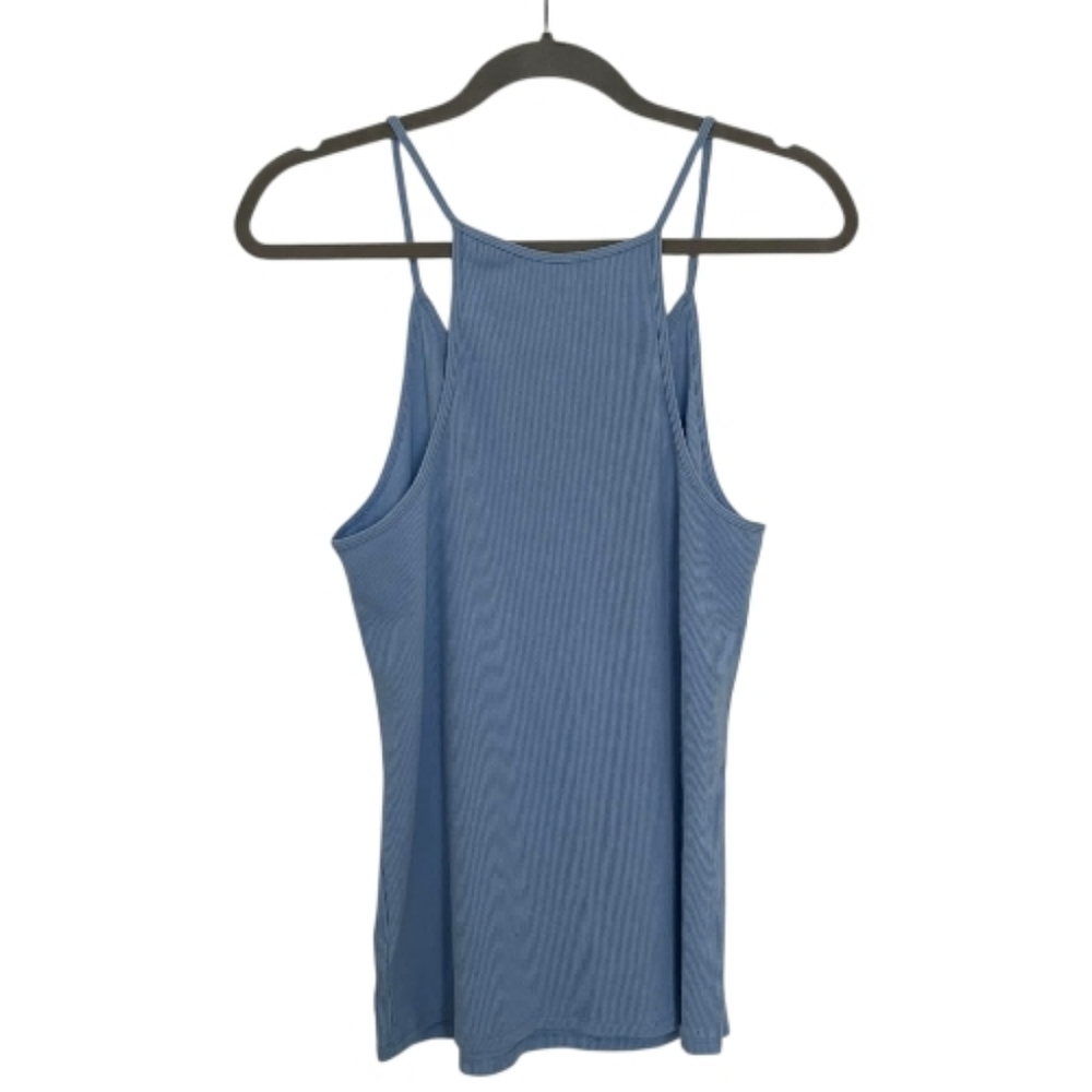 Blue GAP Women's Ribbed Forever Favorite Racerback Cami - Picture 2 of 6